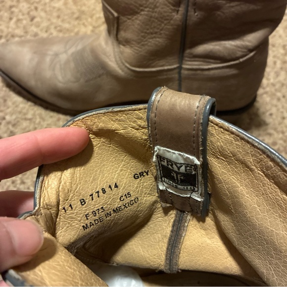 Frye gray Leather Ankle Booties - Picture 5 of 11